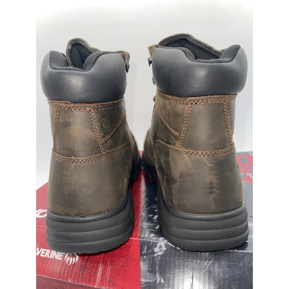 TRIED ON MEN'S WOLVERINE W231123 Carlsbad 6" BROWN BOOTS 12EW STEEL TOE - Picture 5 of 9